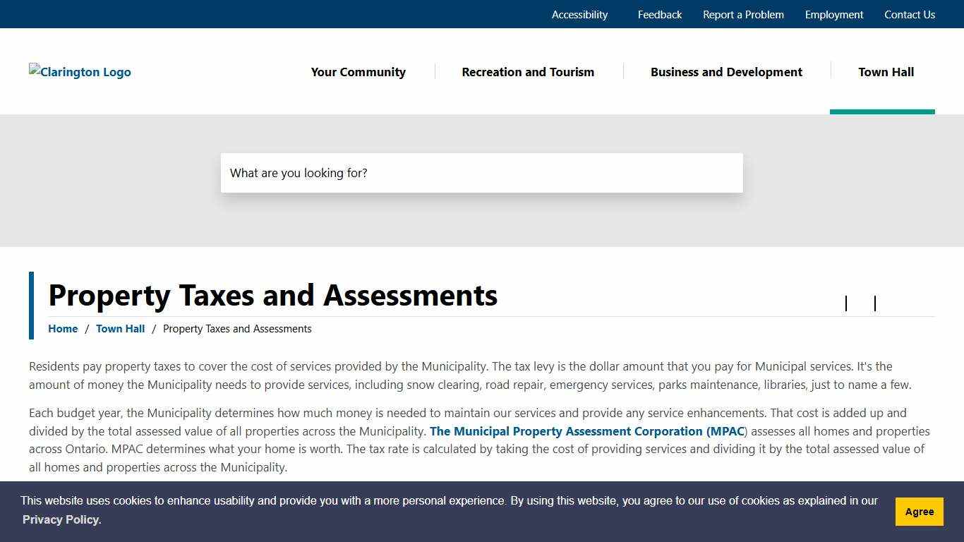Property Taxes and Assessments - Clarington