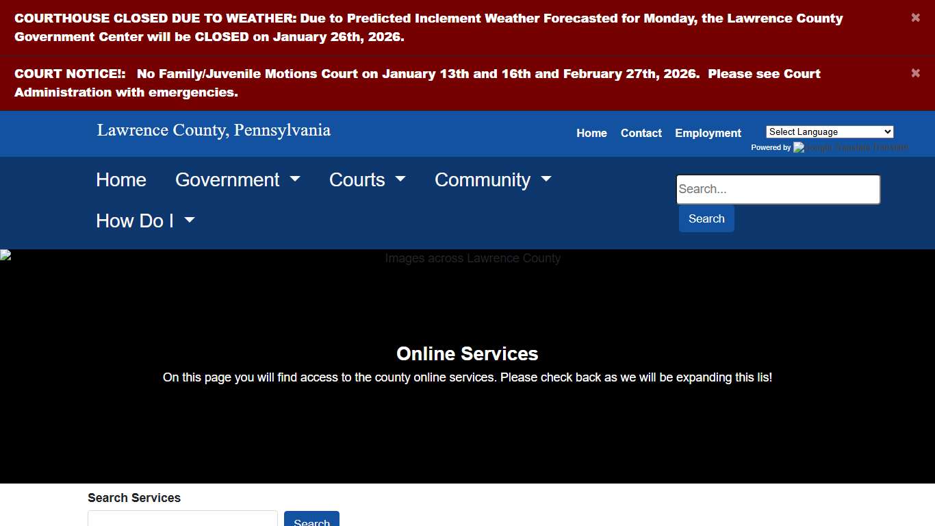 Lawrence County - Online Services